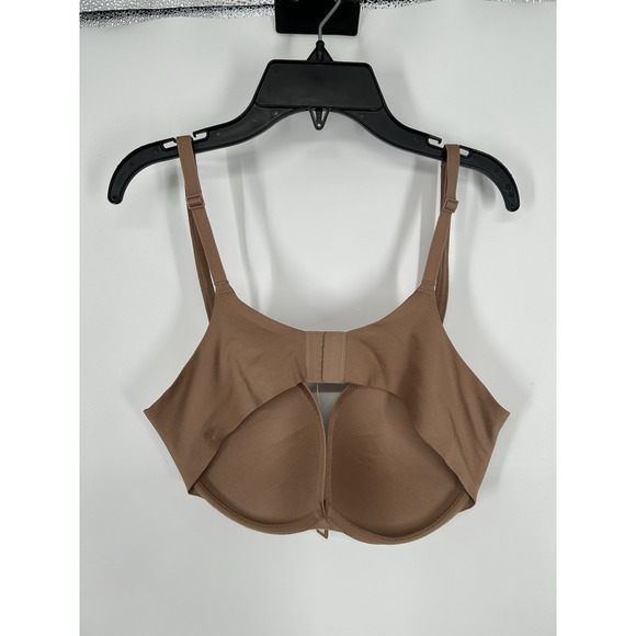 Skims Ultimate Push Up Plunge Bra Sienna Underwire Padded Tan Brown Size 38C - Picture 2 of 6